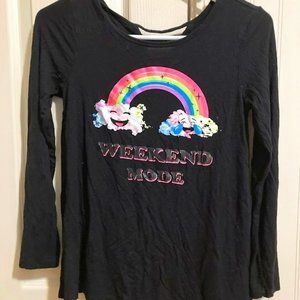 Justice Black Design Long Sleeve